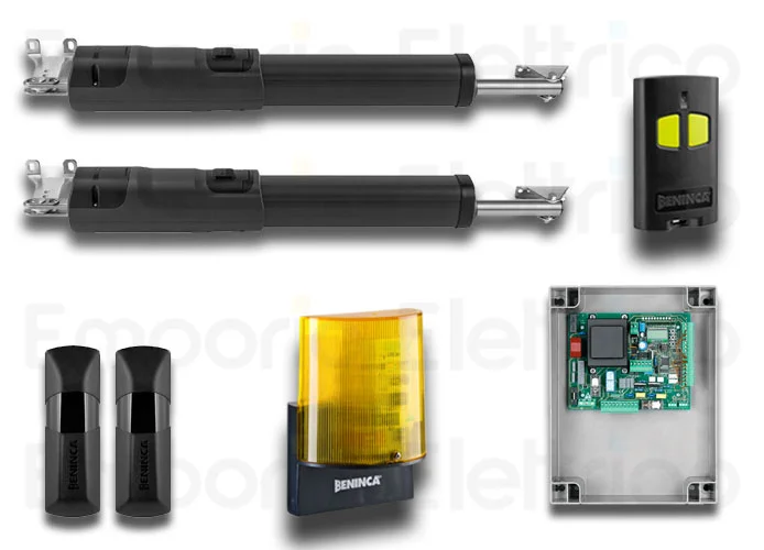 beninca kit d'automatisation pour portails battants 230vac ktom30me.b 959003364