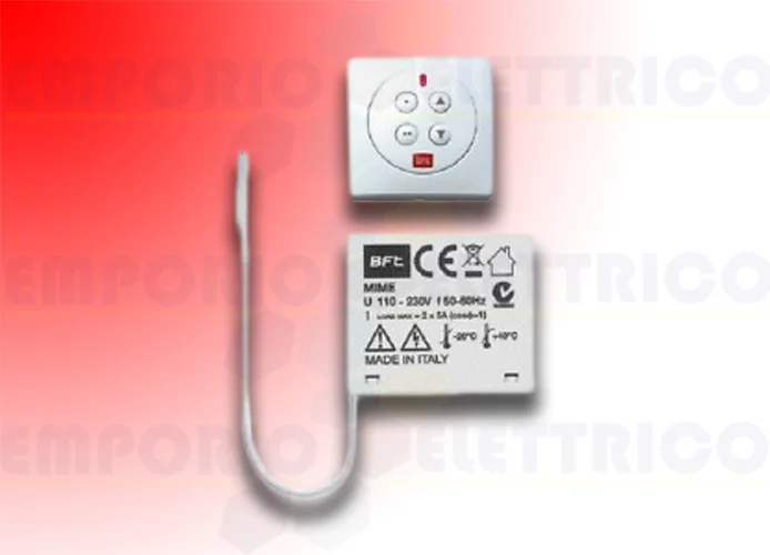 bft récepteur bicanal d'intérieur 433 mhz mime ac pad kit 2611782 r400008
