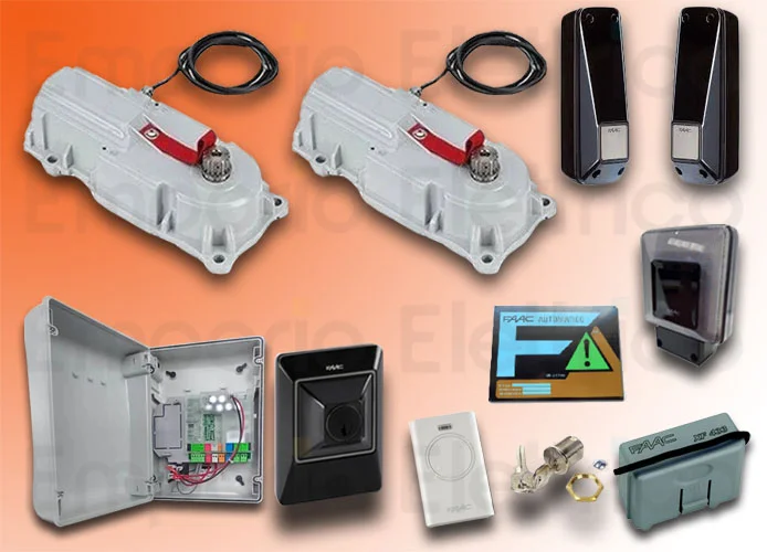 faac kit motorisation 24v dc power kit safe 106747445fr
