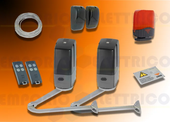 cardin kit pour portails battants avec vantail jusqu'à 5m (400kg) 24v kt-bl3924mcb