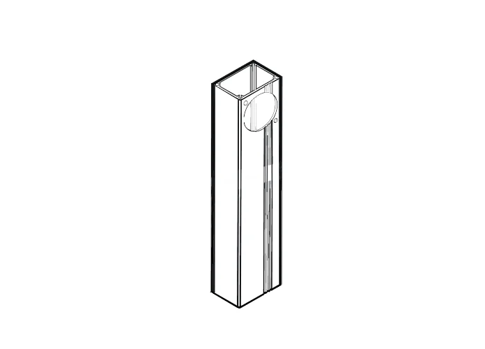 fadini pièce détachée tubulaire en aluminium pour colonnette de 1,20m pour prit 19 44206