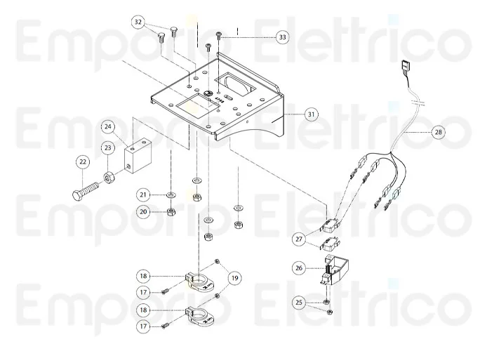 fadini pièce détachée came simple pour fin de course par switch pour bart 350 35102
