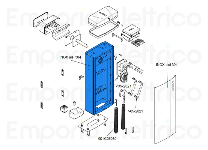 came pièce détachée boîtier gt8 aisi 304 88003-0182