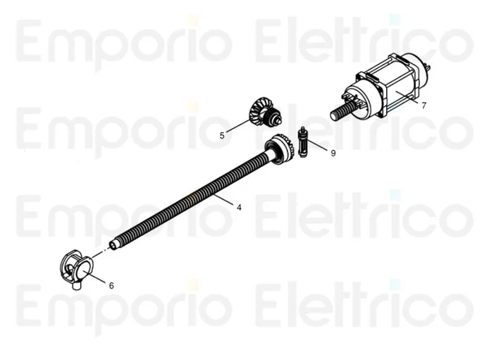 beninca pièce détachée support + escargot de remorquage pour bob 9686873