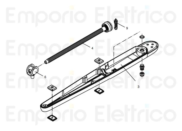 beninca pièce détachée vis sans fin pour bob21-3024.de 3c assemblée pour bob2124.dk 968803077