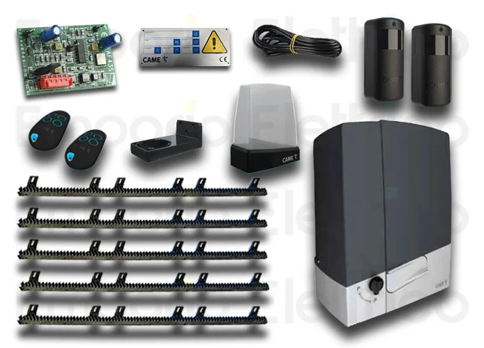 came kit automatisme bxv plus 801ms-0580+5 mt crémaillère nylon emp8k01ms-057crem5