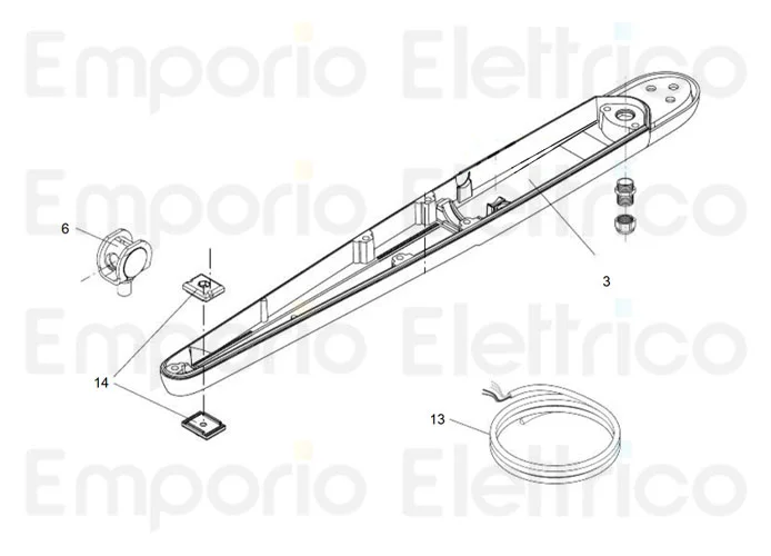 beninca pièce détachée câble d'alimentation bob24 pour bob24 9686882