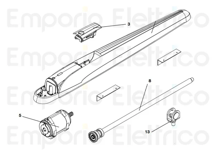 beninca pièce détachée moteur 24 v dc pour bob524 et bob5024 9686643