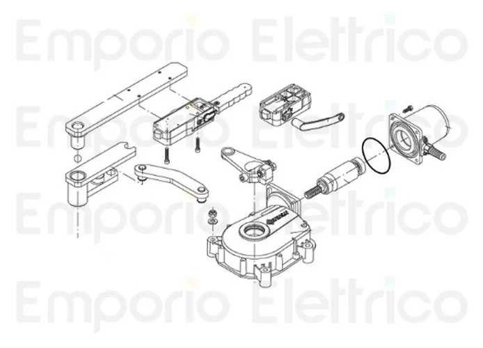 beninca pièce détachée rotor assemblé pour du.it9/14 9686288