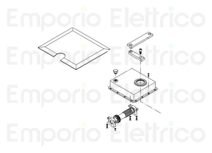 beninca pièce détachée levier rotatif pour du.350/v 9686020