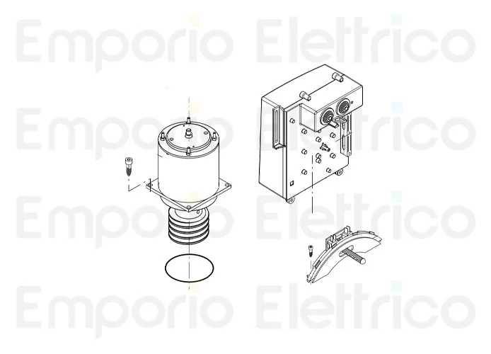 beninca pièce détachée moteur 24v pour bull1524 9688347