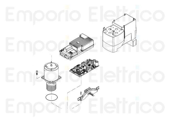 beninca pièce détachée support inférieur pour armoire de commande bull1224 turbo 968602955
