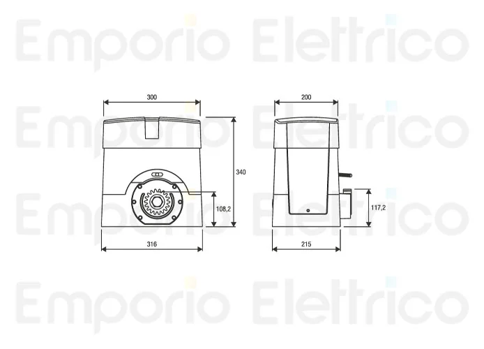 beninca page des pièces détachées pour moteur bull15m.s 5b