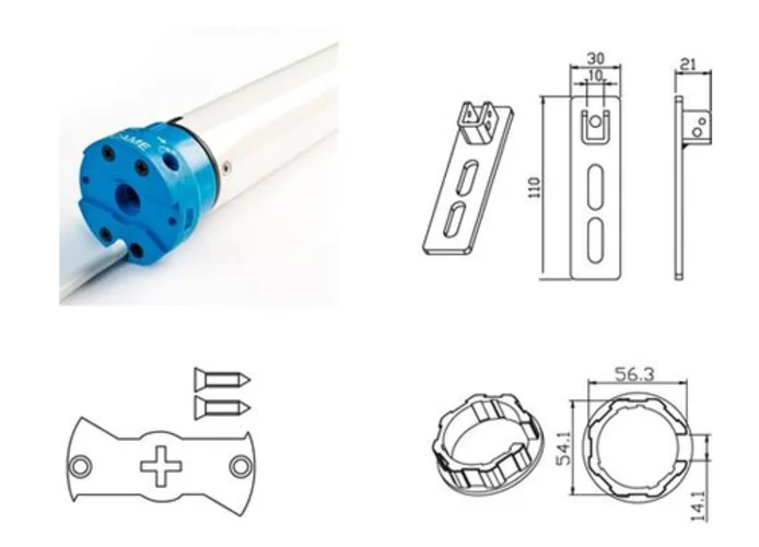 came kit moteur tubulaire volet roulant mondrian 5 230v uy0020 001uy0020