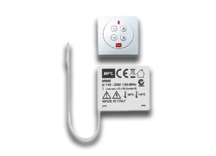 bft récepteur bicanal d'intérieur 433 mhz mime ac pad kit 2611782 r400008