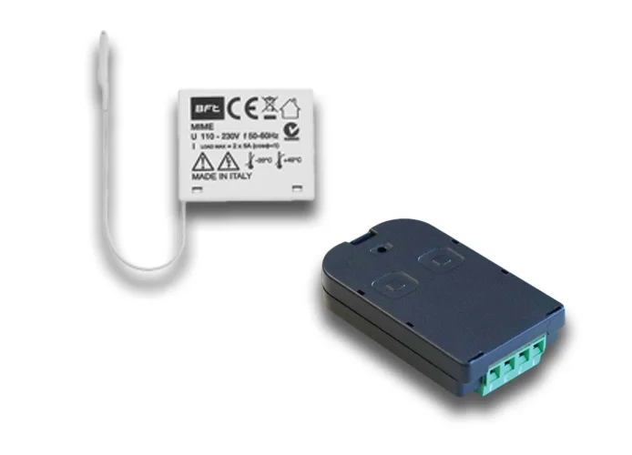 bft récepteur 2 canaux d'intérieur 433 mhz mime ac tx kit 2611781 r400007
