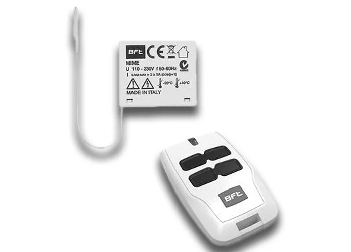 bft récepteur 2 canaux d'intérieur 433 mhz mime ac kit 2611779 r400005