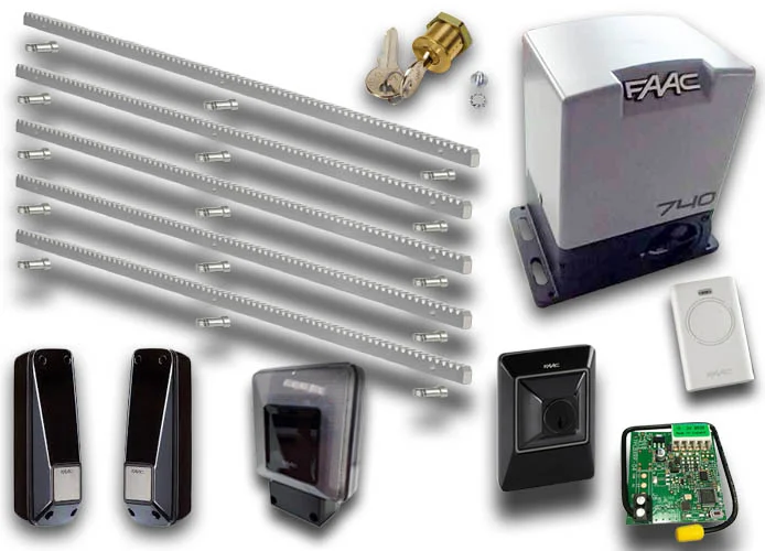 faac kit automation delta2 kit safe + 5mt crém galvanisée emp1056303445cremz5