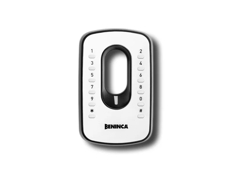 beninca clavier numérique aluminium sans fil triple codage ip54 iri.kpad 9760033