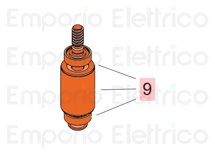 faac pièce détachée rotor 412-bat 746028