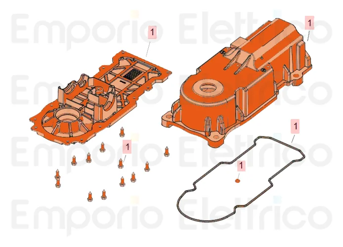 faac pièce détachée groupe corps 770n 63003370 (new code 63003369)