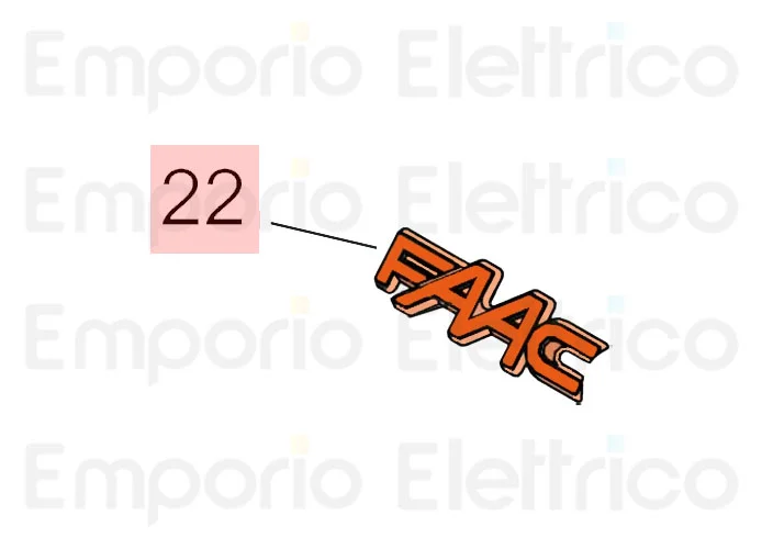 faac pièce détachée groupe plaque signalétique logo faac 2003 7324745