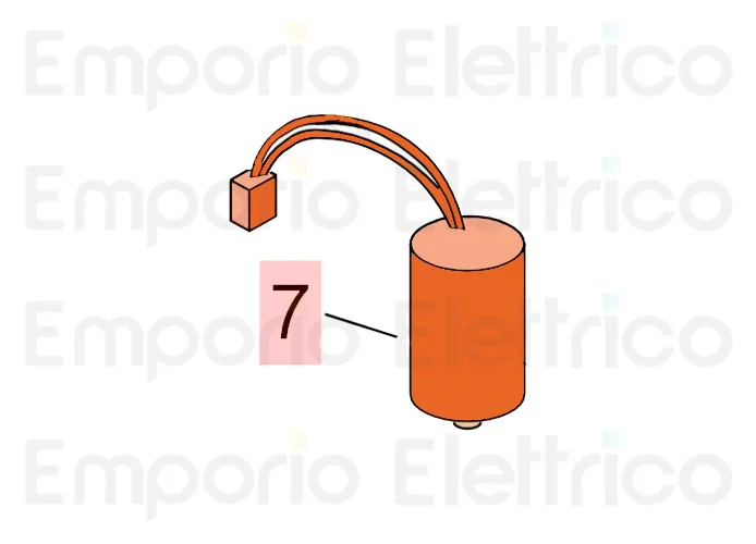 faac pièce détachée cnd pp 25mf-250v c/conn.s/cod. 76012635