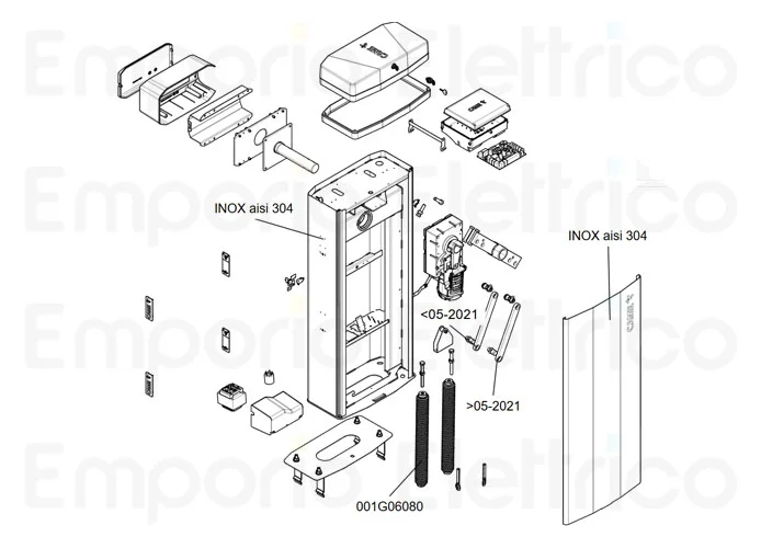 came pièce détachée porte boîte gt8 aisi 304 88003-0181
