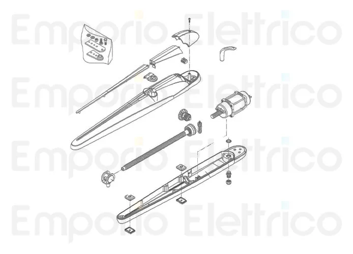 beninca pièce détachée support + escargot de remorquage pour bob 9686873