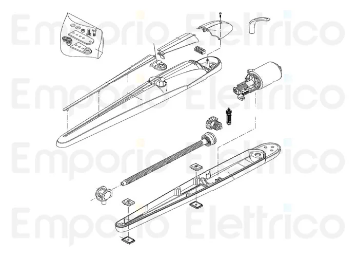 beninca pièce détachée vis sans fin pour bob21-3024.de 3c assemblée pour bob2124.dk 968803077