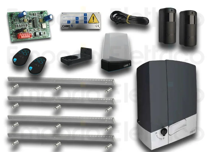 came kit automatisme bxv plus 801ms-0580+4 mt crémaillère galvanisée emp8k01ms-057cremz
