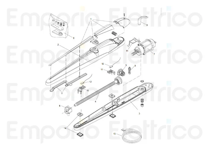 beninca pièce détachée câble d'alimentation bob24 pour bob24 9686882