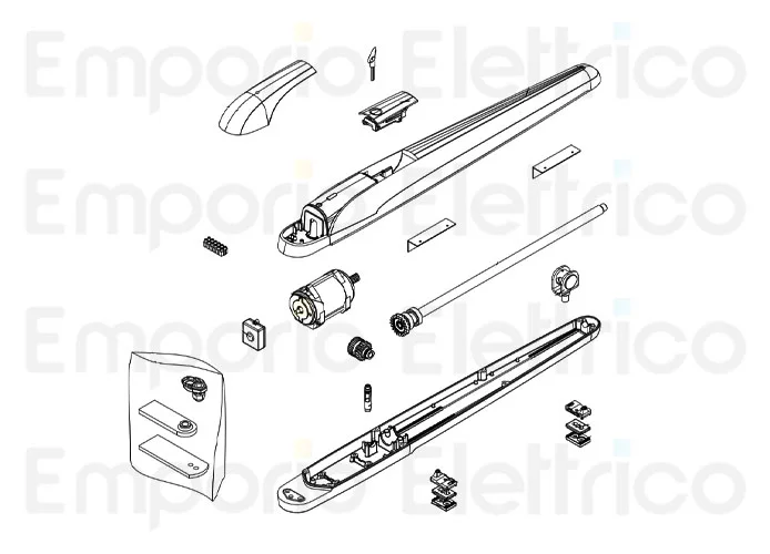 beninca pièce détachée moteur 24 v dc pour bob524 et bob5024 9686643