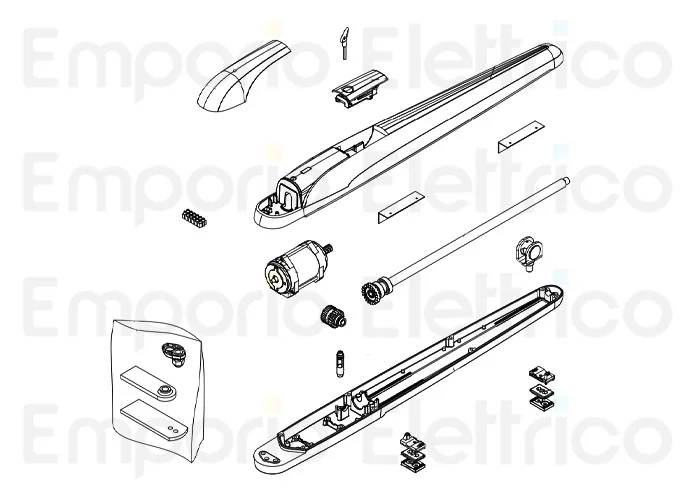 beninca pièce détachée moteur 115v 50-60hz new pour bob50ma-115 9688238