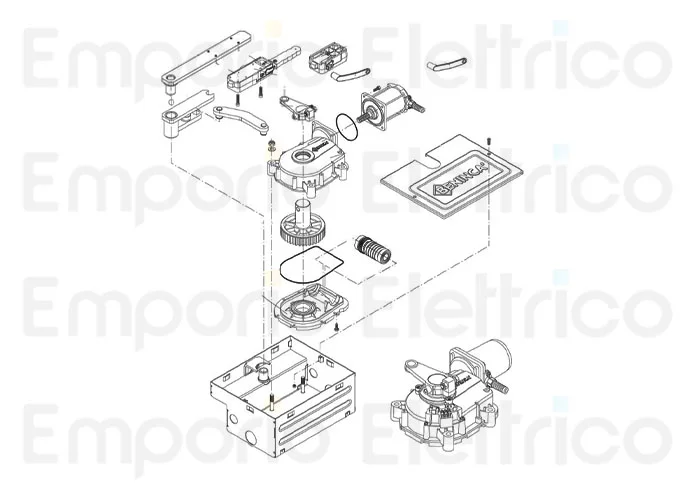 beninca pièce détachée moteur 24v pour du.it24nve 9686646