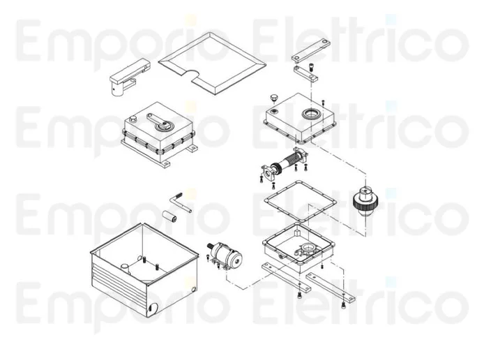 beninca pièce détachée moteur électrique pour du.350/v 9686013