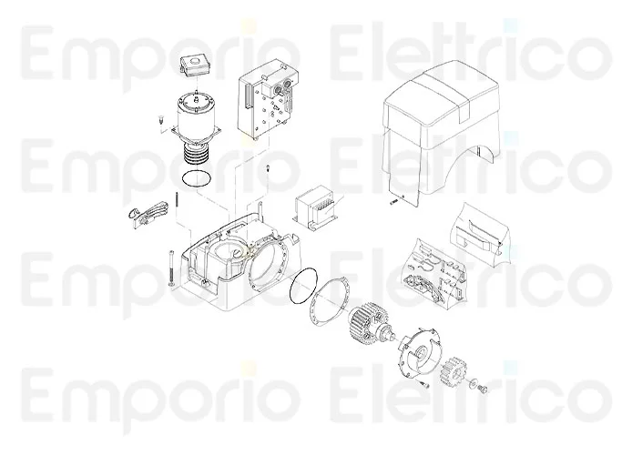 beninca page des pièces détachées pour moteur bull1024esa.s
