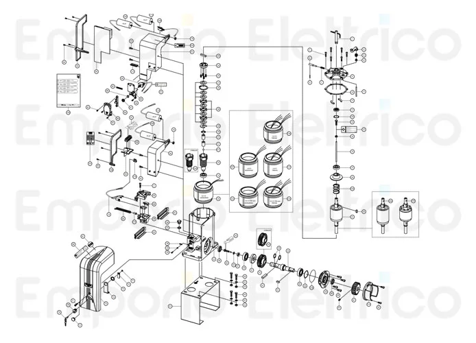 fadini pièce détachée base d'ancrage mod. 37 pour nyota 115 - nyota 115 evo 11541