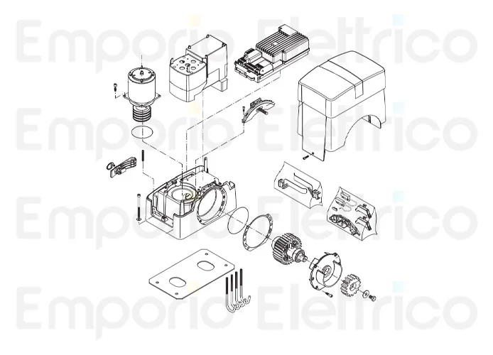 beninca pièce détachée carter assemblé bull1224 turbo 968600656
