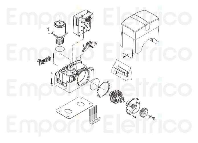 beninca pièce détachée moteur 24v pour bull1524 9688347