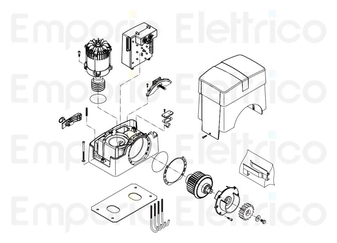 beninca pièce détachée moteur 230v pour bull15m 5b 9688229