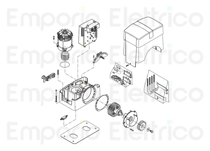 beninca pièce détachée moteur électrique pour bull20he 968600981