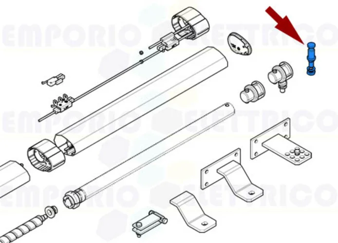came pièce détachée pivot étrier krono 119rid391