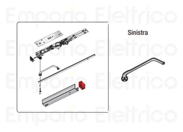 came kit automatisation vantail gauche panneau unique voilà 24v 001uv04 uv04