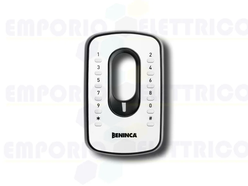 beninca clavier numérique aluminium sans fil triple codage ip54 iri.kpad 9760033