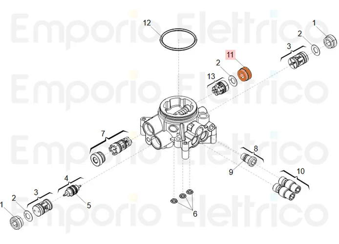 faac pièce détachée bague de retenue pour valves en valox 7049135