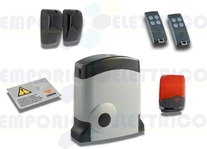 cardin kit pour portails coulissants avec poids du vantail 500kg 24v kt-sl524cbx