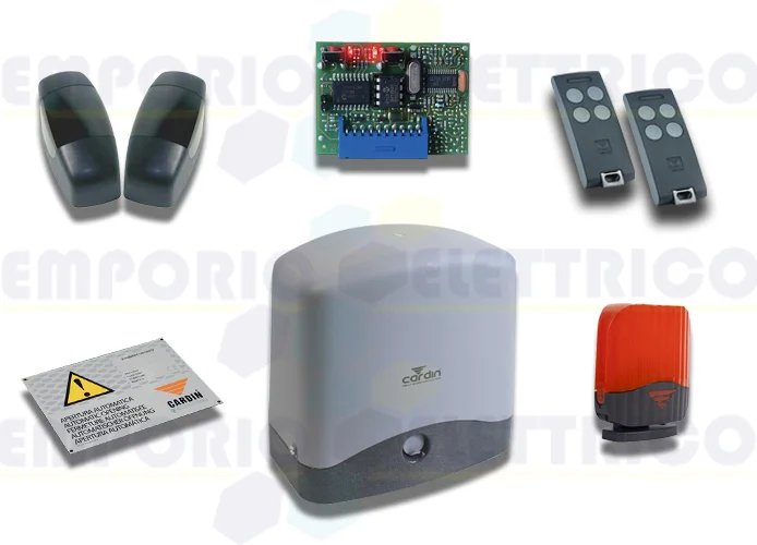 cardin kit portails coulissants avec un poids de vantail de 300kg 24v kt-slacefast