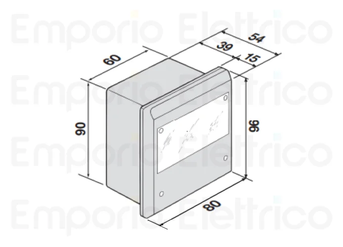cardin paire de photocellules à encastrer portée 15m ip55 cdr841i00