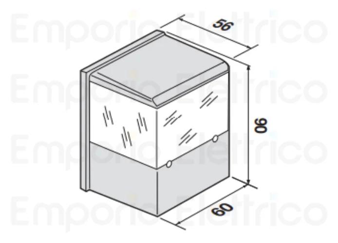 cardin paire de photocellules extérieures portée 15m ip55 cdr841e00